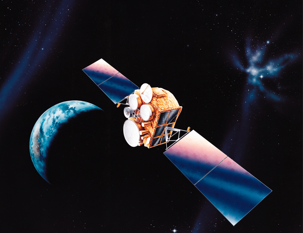 Une image contenant transport, satellite, espace, Espace lointainDescription générée automatiquement